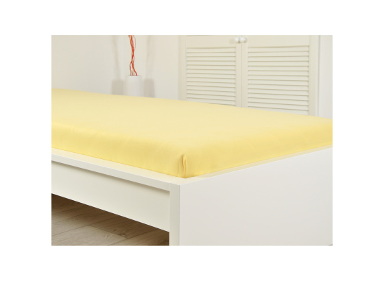 Prostěradlo jersey IDEAL 90x200 žluté