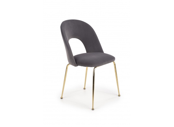 Jídelní židle K385 šedá /zlatá