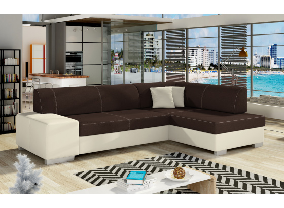 Sedací souprava Fabio Sawana 26/ eko kůže  Soft 33 Pravá