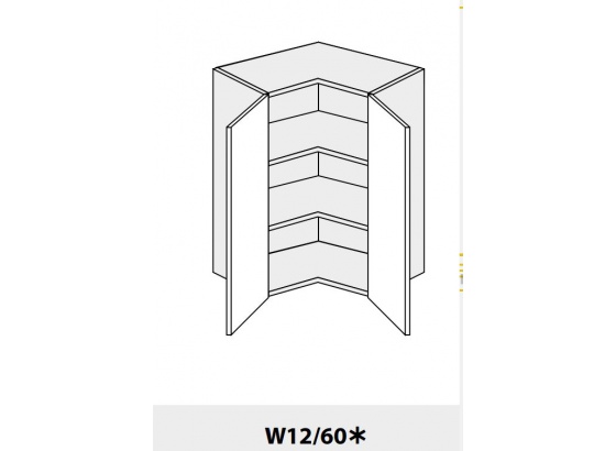 Horní skříňka PLATINIUM W12/60 grey