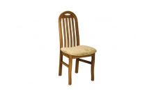 Jídelní židle oválná s příčkami buk kůže