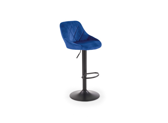 Barová židle H101 černá/ tmavě modrá