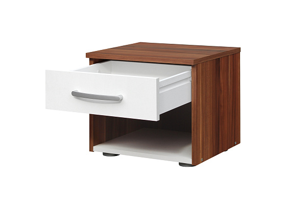 Noční stolek 60140 ořech/bílá