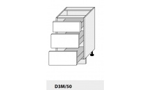 Dolní skříňka kuchyně Quantum D3M 50 bílá