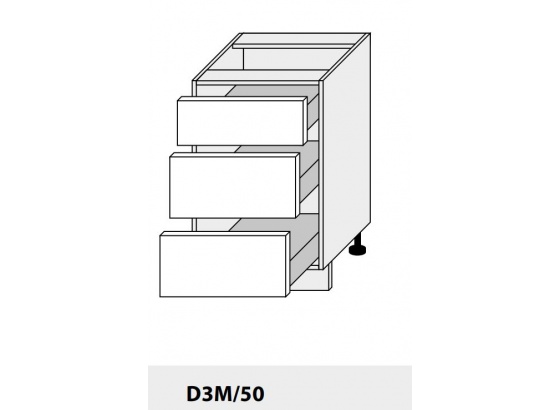 Dolní skříňka kuchyně Quantum D3M 50 bílá