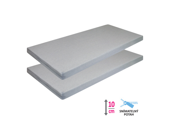 Matrace s potahem IDEA BASIC 90x200x10 akce 1+1 ZDARMA