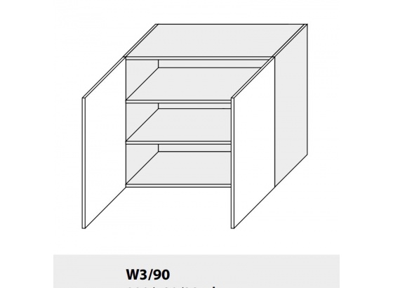 Horní skříňka PLATINIUM W3/90 grey