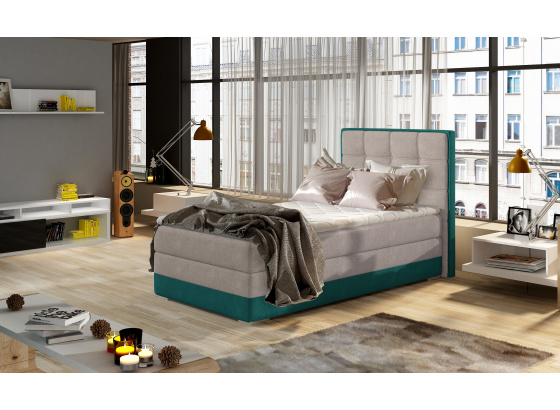 Postel Boxspring Aster 90x200 Orinoco 21/ Orinoco 85 provedené levé