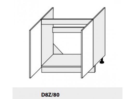 Dolní skříňka PLATINIUM D8Z/80 dub artisan