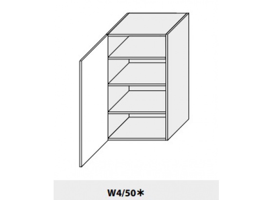 Horní skříňka  PLATINIUM W4/50 bílá