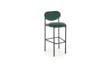 Barová židle H108 černá/ tmavě zelená