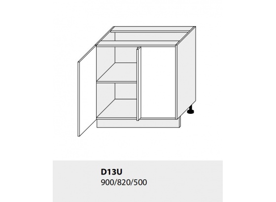 Dolní skříňka kuchyně Quantum D13 U bílá