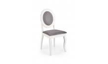 Jídelní židle BAROCK bílá/šedá