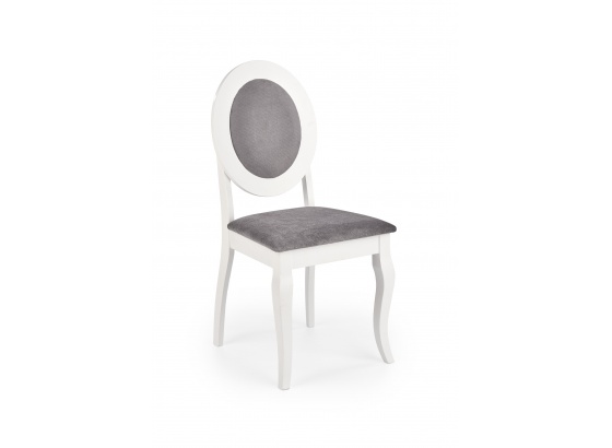 Jídelní židle BAROCK bílá/šedá