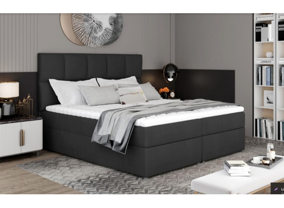 Postel Boxspring GLOSSY 165x210 Monolith 97