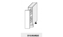 Dolní skříňka kuchyně Quantum D15 + cargo bílá