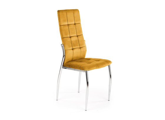 Jídelní židle K416 sametová hořčicová