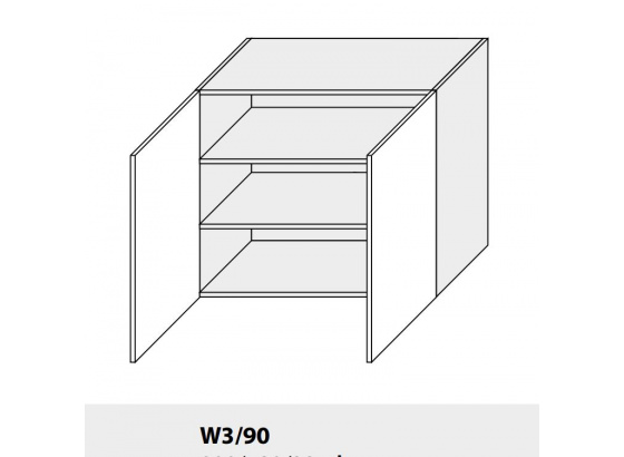 Horní skříňka kuchyně Quantum W3 90 bílá