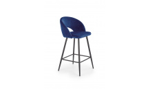 Barová židle H96 černá/ tmavě modrá
