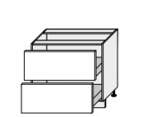 Dolní skříňka kuchyně Quantum D2A 90/grey