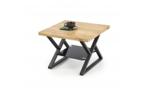 Odkládací stolek XENA čtverec černá/dub