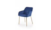 Židle K306 modrá /zlatá