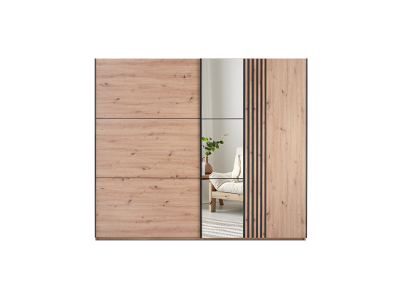 Šatní skříň SINTRA 250 se zrcadlem