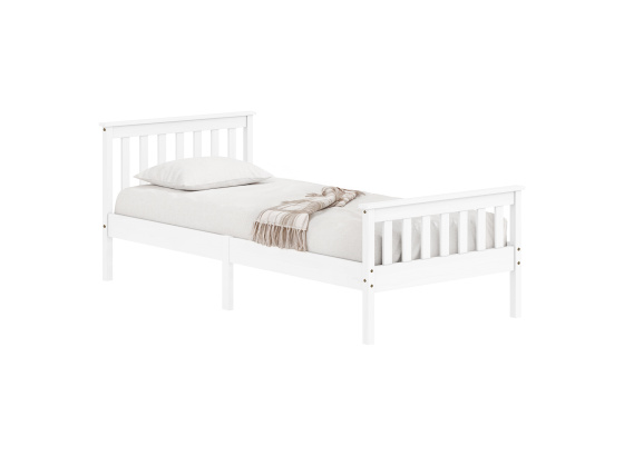 Jednolůžko TORINO 90x200 bílý lak