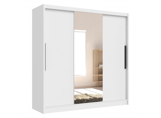 Šatní skříň ARIS I s posuvnými dveřmi bílá