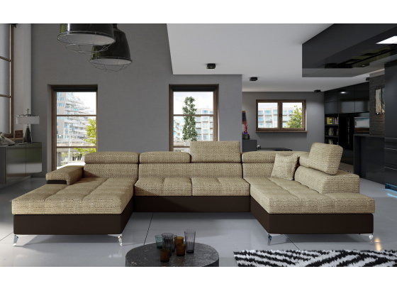 Sedací souprava Eduardo Berlin 03/ eko kůže  Soft 66 Pravá