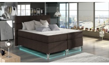 Postel boxspring AMADEO+LED 140x200 Sawana 26