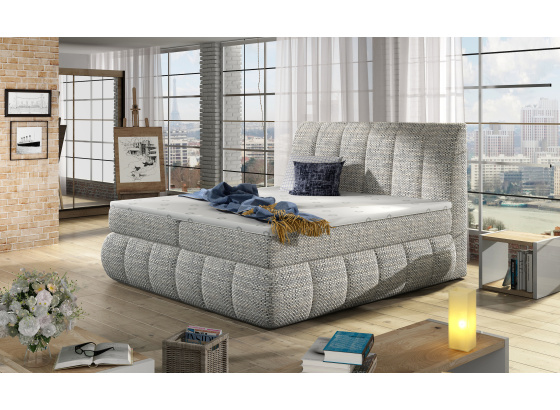 Postel boxspring VINCENZO 180X200 Berlin 01   