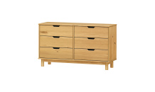 Komoda 3+3 zásuvky BONITO 2 vosk