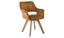 Jídelní židle LAMILA žlutooranžová