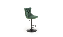 Barová židle H117 černá/ tmavé zelená