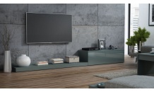 Televizní stolek LIFE RTV šedý mat/šedý lesk