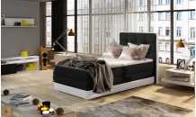 Postel boxspring Aster 90x200 Sawana 14/ eko kůže Soft 17 Levá