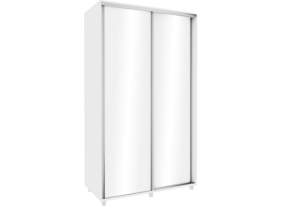 Šatní skříň 120 cm bílá/ bílý lesk
