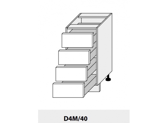 Dolní skříňka kuchyně Quantum D4M 40 bílá