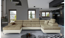 Sedací souprava Eduardo Berlin 03/ eko kůže Soft 33 Pravá