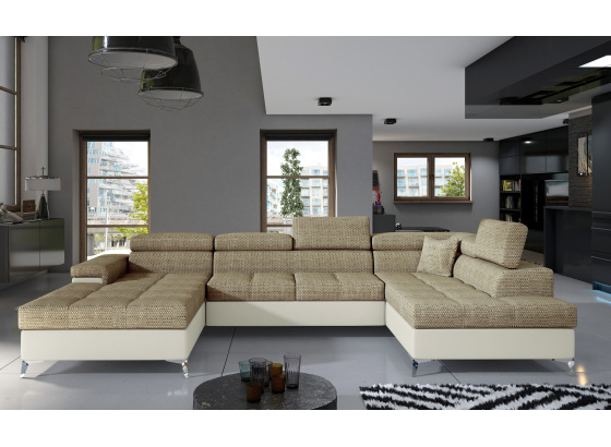 Sedací souprava Eduardo Berlin 03/ eko kůže Soft 33 Pravá