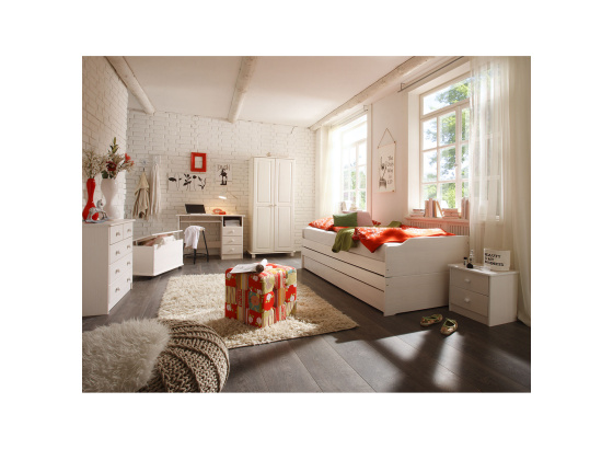 Postel FENIX bílý lak