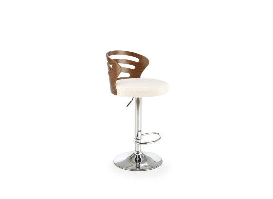 Barová židle H109 krémová/ ořech
