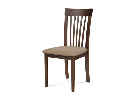Jídelní židle BC-3950 WAL béžová/ ořech