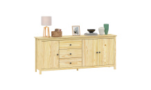 Komoda 3 dveře + 3 zásuvky TORINO kovové úchytky