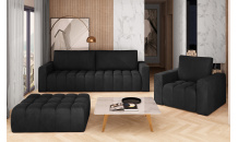Sedací souprava Lazaro 3+1 s taburetem Mat Velvet 99