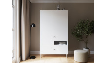 Šatní skříň Dullum 120 Bílá