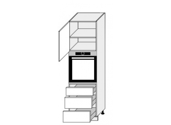Skříň pro vestavbu PLATINIUM D14/RU/3A grey
