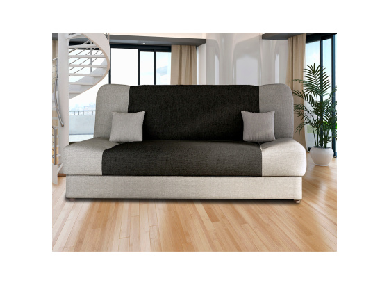 Pohovka VICTORIA šedá/černá