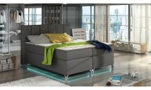 Postel boxspring BASILIO+LED 160x200 Soft 29